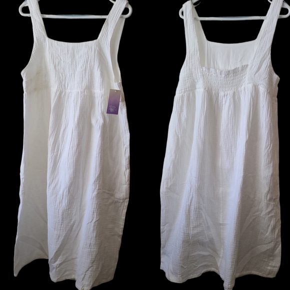 07 Women's 100% Cotton Sleep Dress - Stars Above - Picture 4 of 6